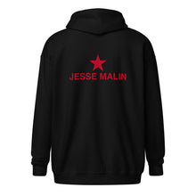 Load image into Gallery viewer, Jesse Malin Star Unisex Zip Hoodie (RED)