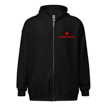 Load image into Gallery viewer, Jesse Malin Heart Unisex Zip Hoodie
