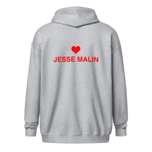Load image into Gallery viewer, Jesse Malin Heart Unisex Zip Hoodie