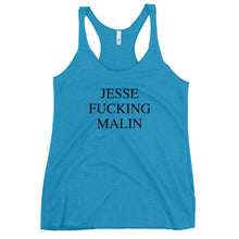 Load image into Gallery viewer, JESSE FUCKING MALIN Women's Racerback Tank Black Font