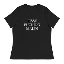 Load image into Gallery viewer, JESSE FUCKING MALIN Women's Relaxed T-Shirt in Black
