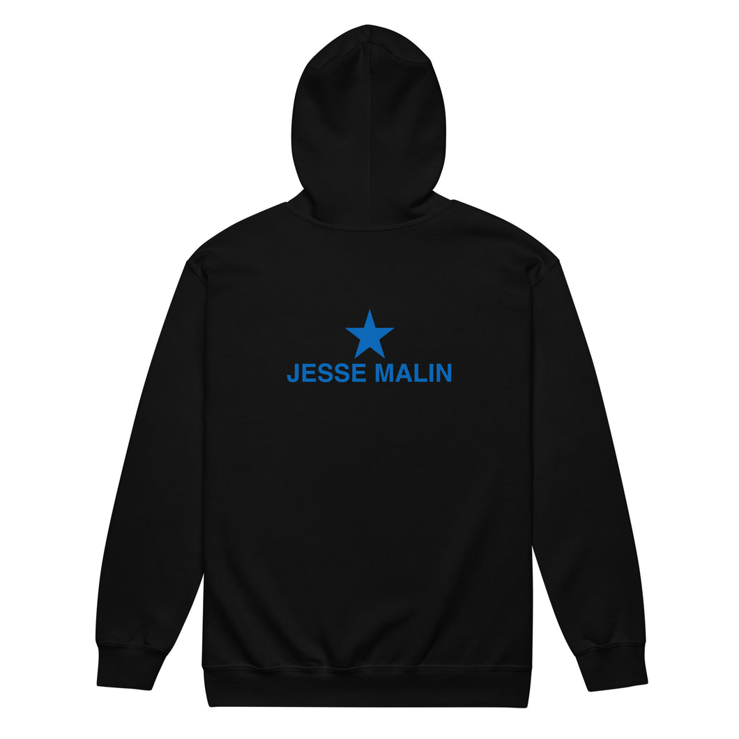 Jesse Malin Star Unisex Zip Hoodie (BLUE)