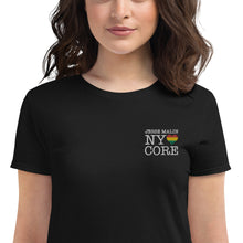 Load image into Gallery viewer, Women&#39;s NY Heart Core Embroidered Patch Tee

